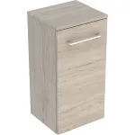 Mueble lateral Geberit Selnova Square con una puerta: 33x65x29.7cm, Nogal hickory claro